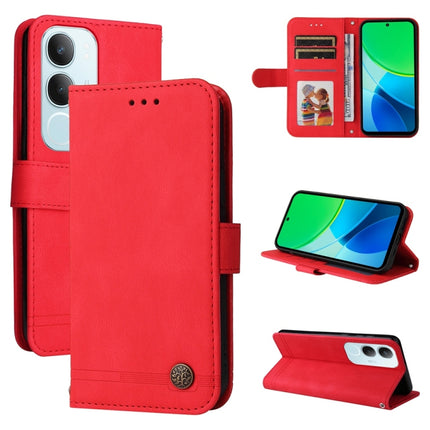 Skin Feel Life Tree Metal Button Leather Phone Case, For vivo V50, For vivo S20, For vivo S20 Pro, For vivo Y19s