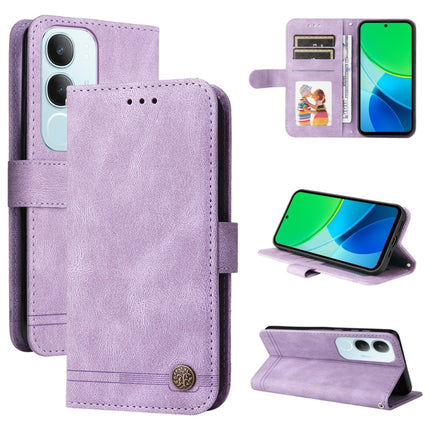 Skin Feel Life Tree Metal Button Leather Phone Case, For vivo V50, For vivo S20, For vivo S20 Pro, For vivo Y19s