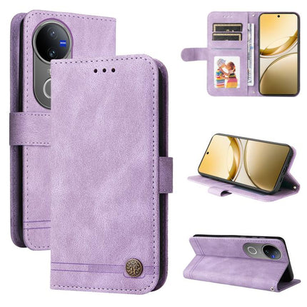 Skin Feel Life Tree Metal Button Leather Phone Case, For vivo V50, For vivo S20, For vivo S20 Pro, For vivo Y19s