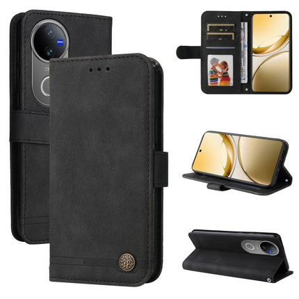 Skin Feel Life Tree Metal Button Leather Phone Case, For vivo V50, For vivo S20, For vivo S20 Pro, For vivo Y19s