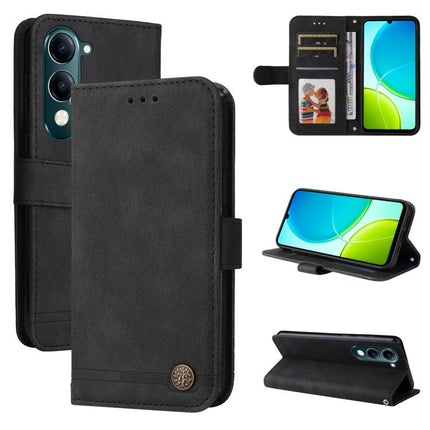 Skin Feel Life Tree Metal Button Leather Phone Case, For vivo V50 Lite 4G / 5G, For vivo Y39 5G / Y300i, For vivo Y29s 5G / Y04 4G, For vivo Y29 4G