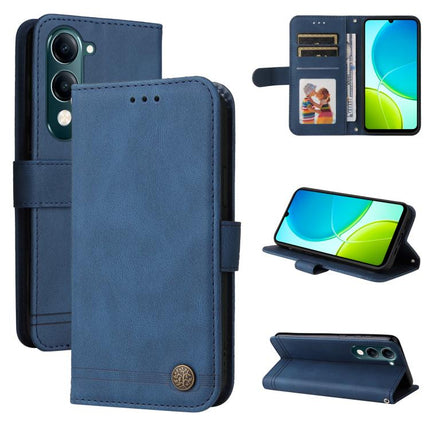 Skin Feel Life Tree Metal Button Leather Phone Case, For vivo V50 Lite 4G / 5G, For vivo Y39 5G / Y300i, For vivo Y29s 5G / Y04 4G, For vivo Y29 4G