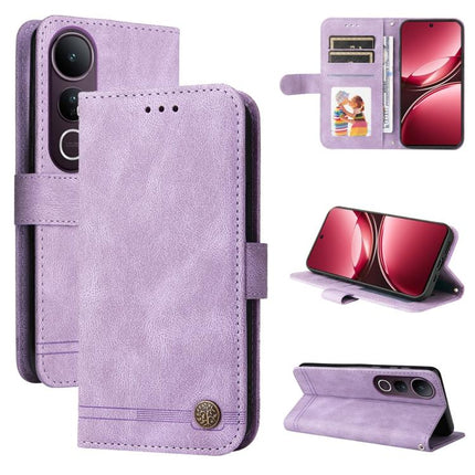 Skin Feel Life Tree Metal Button Leather Phone Case, For vivo V50 Lite 4G / 5G, For vivo Y39 5G / Y300i, For vivo Y29s 5G / Y04 4G, For vivo Y29 4G