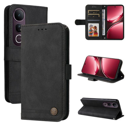 Skin Feel Life Tree Metal Button Leather Phone Case, For vivo V50 Lite 4G / 5G, For vivo Y39 5G / Y300i, For vivo Y29s 5G / Y04 4G, For vivo Y29 4G