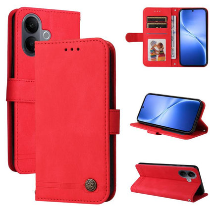 Skin Feel Life Tree Metal Button Leather Phone Case, For vivo Y500 Pro 5G, For vivo X300 Pro, For vivo X300, For vivo V60 Lite 4G / 5G