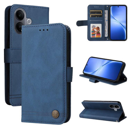 Skin Feel Life Tree Metal Button Leather Phone Case, For vivo Y500 Pro 5G, For vivo X300 Pro, For vivo X300, For vivo V60 Lite 4G / 5G