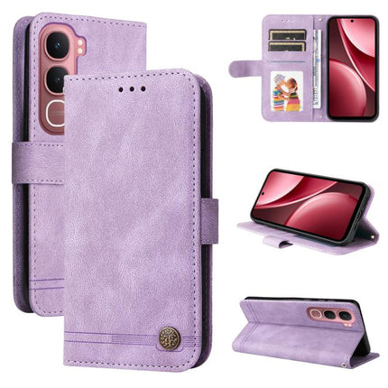 Skin Feel Life Tree Metal Button Leather Phone Case, For vivo Y31 5G 2025, For vivo Y400 5G, For vivo V60 5G Global, For vivo Y400 Pro 5G / V40e / iQOO Z9s
