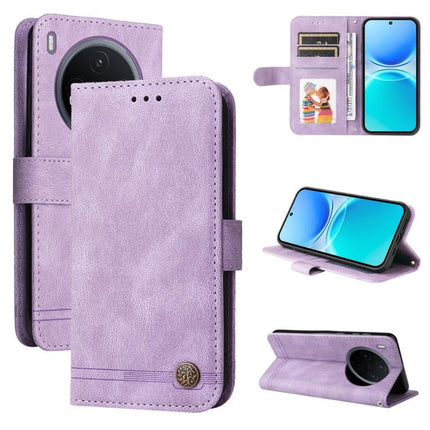 Skin Feel Life Tree Metal Button Leather Phone Case, For vivo Y500 Pro 5G, For vivo X300 Pro, For vivo X300, For vivo V60 Lite 4G / 5G