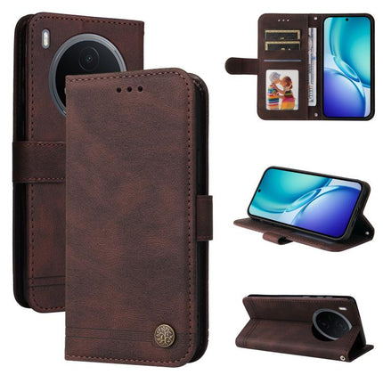 Skin Feel Life Tree Metal Button Leather Phone Case, For vivo Y600 Pro 5G, For vivo Y21 5G 2026 / vivo Y05 4G, For vivo V70 FE 5G, For vivo S50 5G / V70 5G