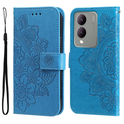 Seven-petal Flowers Embossing Leather Phone Case, For vivo Y03 4G, For vivo Y200 / V29e Global, For vivo Y17s, For vivo Y36 4G / 5G Foreign
