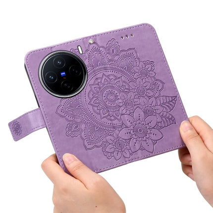 Seven-petal Flowers Embossing Leather Phone Case, For vivo X200, For vivo X200 Pro mini, For vivo X200 Pro, For vivo V40 Lite 4G / 5G IDN