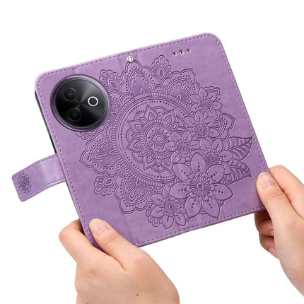 Seven-petal Flowers Embossing Leather Phone Case, For vivo V50, For vivo S20, For vivo S20 Pro, For vivo Y19s