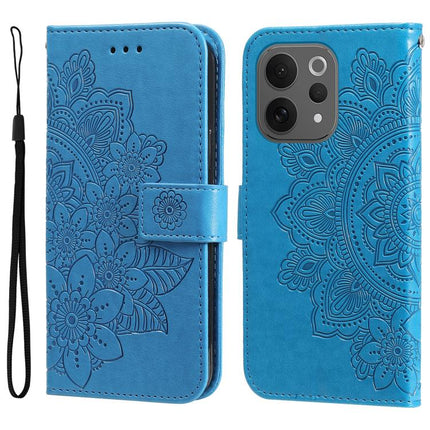 Seven-petal Flowers Embossing Leather Phone Case, For vivo Y600 Pro 5G, For vivo Y21 5G 2026 / vivo Y05 4G, For vivo V70 FE 5G, For vivo S50 5G / V70 5G