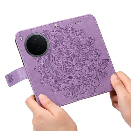 Seven-petal Flowers Embossing Leather Phone Case, For vivo Y600 Pro 5G, For vivo Y21 5G 2026 / vivo Y05 4G, For vivo V70 FE 5G, For vivo S50 5G / V70 5G