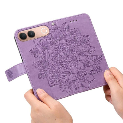 Seven-petal Flowers Embossing Leather Phone Case, For vivo Y600 Pro 5G, For vivo Y21 5G 2026 / vivo Y05 4G, For vivo V70 FE 5G, For vivo S50 5G / V70 5G
