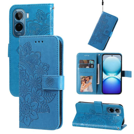 Seven-petal Flowers Embossing Leather Phone Case, For vivo Y600 Pro 5G, For vivo Y21 5G 2026 / vivo Y05 4G, For vivo V70 FE 5G, For vivo S50 5G / V70 5G