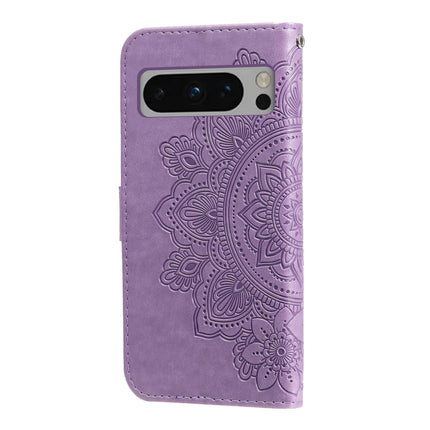 Seven-petal Flowers Embossing Leather Phone Case, For Google Pixel 8, For Google Pixel 7a, For Google Pixel 7 Pro, For Google Pixel  7
