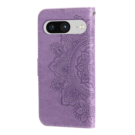 Seven-petal Flowers Embossing Leather Phone Case, For Google Pixel 8, For Google Pixel 7a, For Google Pixel 7 Pro, For Google Pixel  7