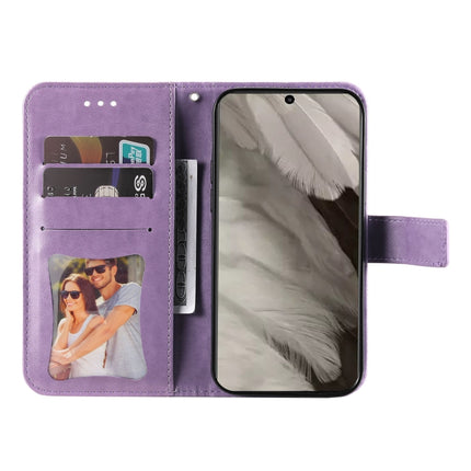 Seven-petal Flowers Embossing Leather Phone Case, For Google Pixel 8, For Google Pixel 7a, For Google Pixel 7 Pro, For Google Pixel  7