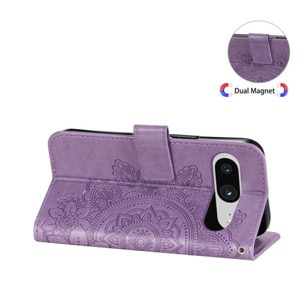 Seven-petal Flowers Embossing Leather Phone Case, For Google Pixel 8, For Google Pixel 7a, For Google Pixel 7 Pro, For Google Pixel  7