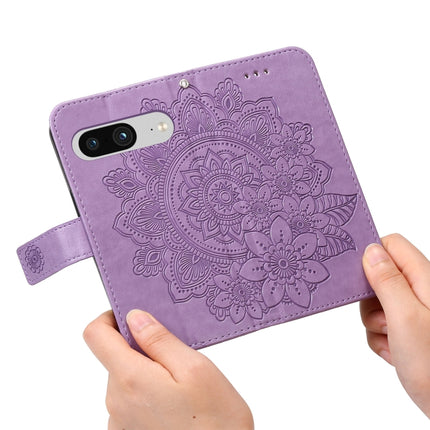 Seven-petal Flowers Embossing Leather Phone Case, For Google Pixel 8, For Google Pixel 7a, For Google Pixel 7 Pro, For Google Pixel  7