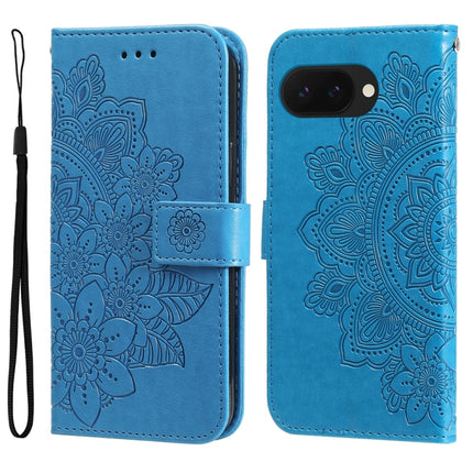 Seven-petal Flowers Embossing Leather Phone Case, For Google Pixel 11 Pro XL, For Google Pixel 11 / Pixel 11 Pro, For Google Pixel 10a, For Google Pixel 9a