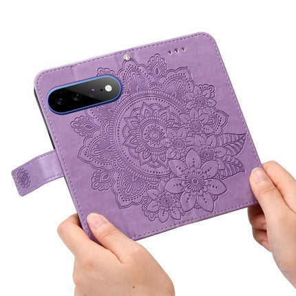 Seven-petal Flowers Embossing Leather Phone Case, For Google Pixel 11 Pro XL, For Google Pixel 11 / Pixel 11 Pro, For Google Pixel 10a, For Google Pixel 9a