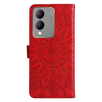 Embossed Sunflower Leather Phone Case, For vivo Y17s, For vivo Y36 4G / 5G Foreign, For vivo Y78 5G Foreign