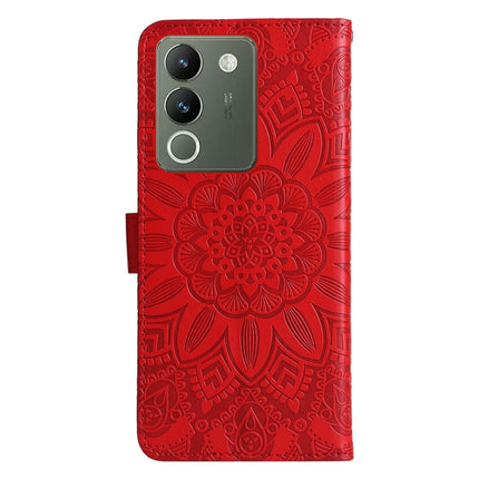 Embossed Sunflower Leather Phone Case, For vivo Y200 / V29e Global, For vivo Y17s, For vivo Y36 4G / 5G Foreign, For vivo Y78 5G Foreign