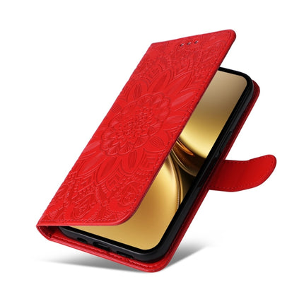 Embossed Sunflower Leather Phone Case, For vivo X200, For vivo X200 Pro mini, For vivo X200 Pro, For vivo V40 Lite 4G / 5G IDN