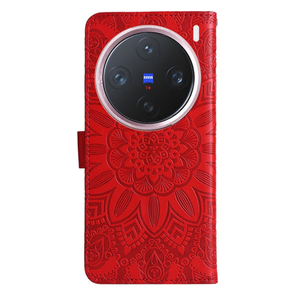 Embossed Sunflower Leather Phone Case, For vivo Y300 Pro, For vivo Y38 5G / T3x 5G Global, For vivo Y100 IDN / Y200e 5G Global, For vivo Y03 4G