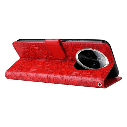 Embossed Sunflower Leather Phone Case, For vivo Y300 Pro, For vivo Y38 5G / T3x 5G Global, For vivo Y100 IDN / Y200e 5G Global, For vivo Y03 4G