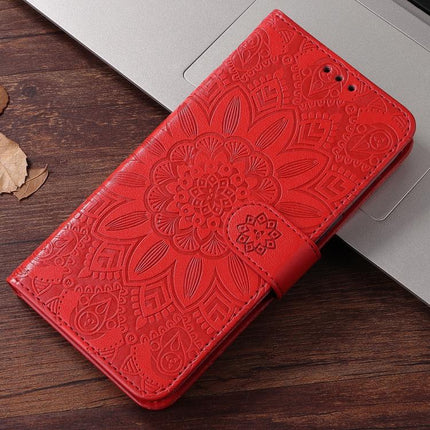 Embossed Sunflower Leather Phone Case, For vivo V50, For vivo S20, For vivo S20 Pro, For vivo Y19s
