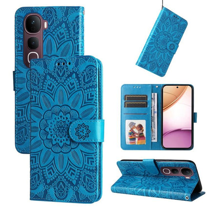 Embossed Sunflower Leather Phone Case, For vivo Y31 5G 2025, For vivo Y400 5G, For vivo V60 5G Global, For vivo Y400 Pro 5G / V40e / iQOO Z9s