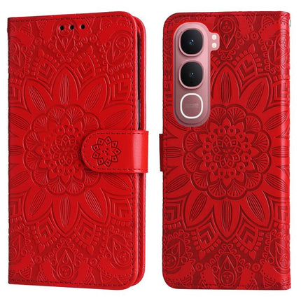 Embossed Sunflower Leather Phone Case, For vivo Y31 5G 2025, For vivo Y400 5G, For vivo V60 5G Global, For vivo Y400 Pro 5G / V40e / iQOO Z9s