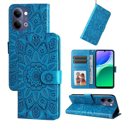Embossed Sunflower Leather Phone Case, For vivo Y600 Pro 5G, For vivo Y21 5G 2026 / vivo Y05 4G, For vivo V70 FE 5G, For vivo S50 5G / V70 5G