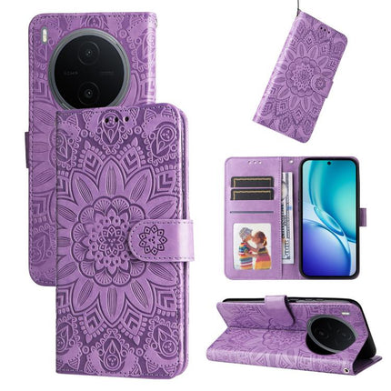Embossed Sunflower Leather Phone Case, For vivo Y600 Pro 5G, For vivo Y21 5G 2026 / vivo Y05 4G, For vivo V70 FE 5G, For vivo S50 5G / V70 5G
