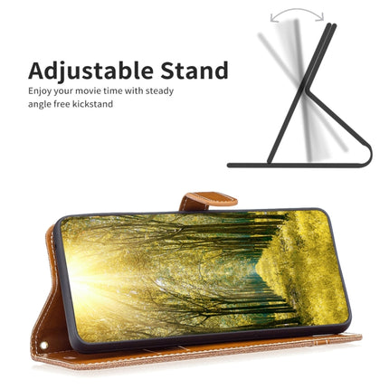 Color Block Denim Texture Leather Phone Case, For iPhone 16 Pro Max, For iPhone 16 Pro