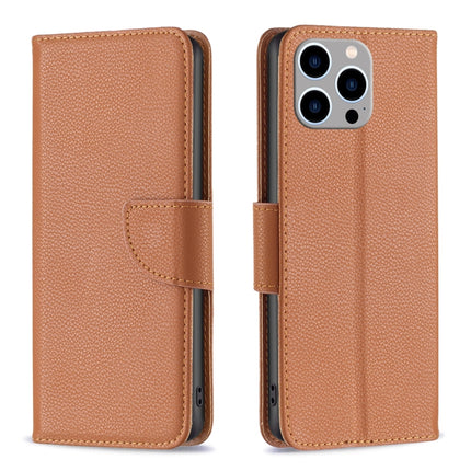 Litchi Texture Pure Color Flip Leather Phone Case, For iPhone 16, For iPhone 15 Pro Max, For iPhone 15 Pro