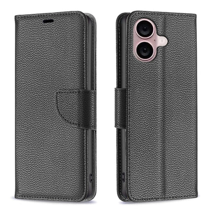 Litchi Texture Pure Color Flip Leather Phone Case, For iPhone 16, For iPhone 15 Pro Max, For iPhone 15 Pro