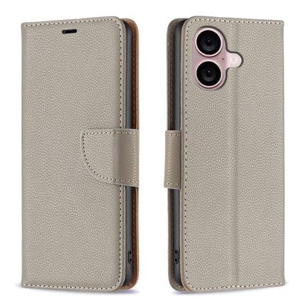 Litchi Texture Pure Color Flip Leather Phone Case, For iPhone 16 Pro Max, For iPhone 16 Pro, For iPhone 16 Plus