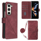 For Samsung Galaxy Z Fold5 5G / Wine Red