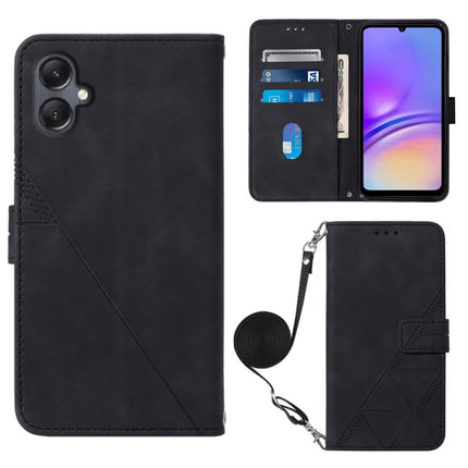Crossbody 3D Embossed Flip Leather Phone Case, For Samsung Galaxy A05, For Samsung Galaxy Z Flip5 5G, For Samsung Galaxy A05s