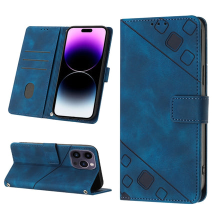 Skin-feel Embossed Leather Phone Case, For iPhone 16, For iPhone 15 Pro Max, For iPhone 15 Pro, For iPhone 15 Plus