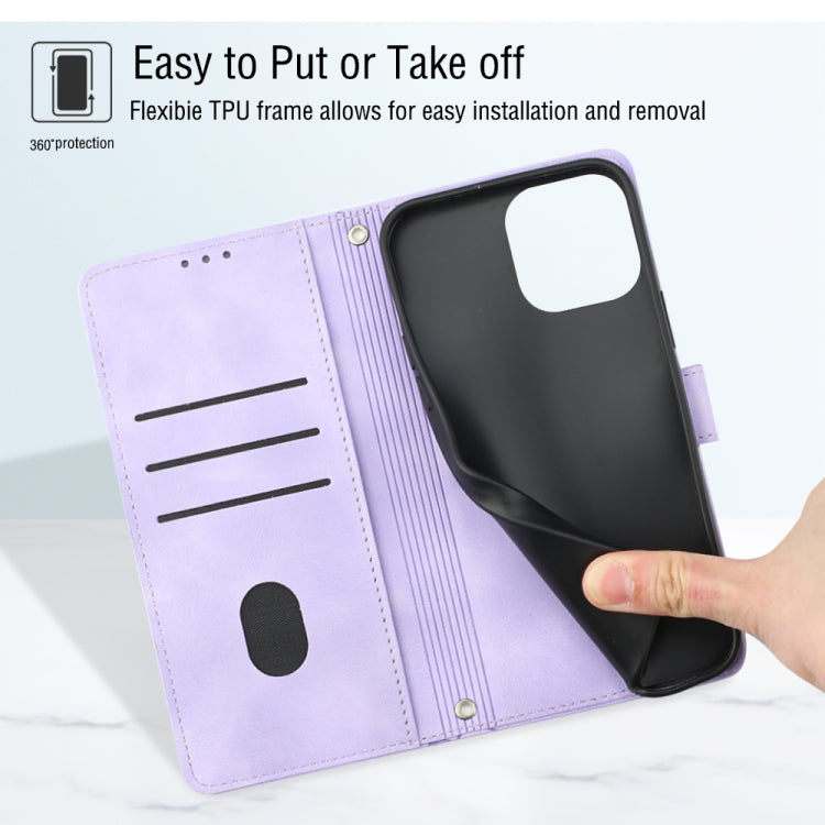 Skin-feel Embossed Leather Phone Case