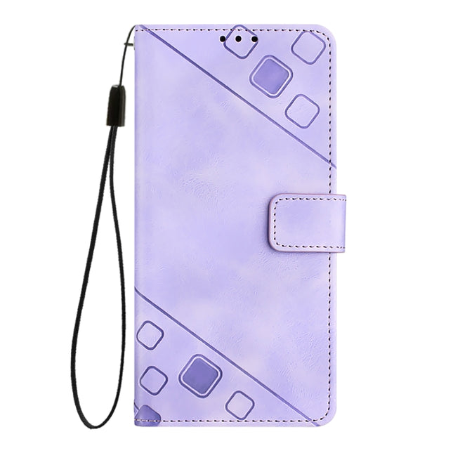 Skin-feel Embossed Leather Phone Case, For iPhone SE 2024, For iPhone 16 Pro Max, For iPhone 16 Pro, For iPhone 16 Plus