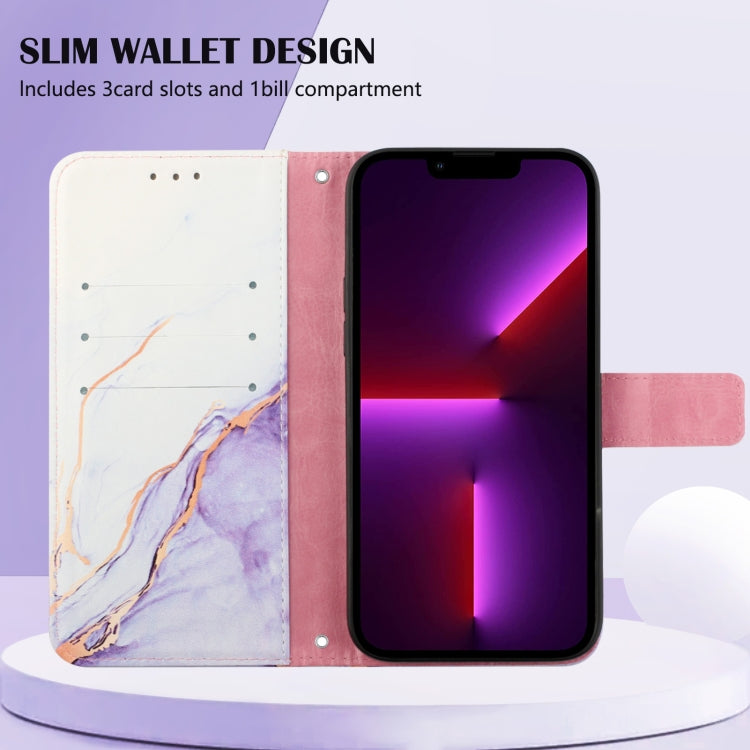 PT003 Marble Pattern Flip Leather Phone Case