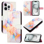 For iPhone 16 Pro Max / Galaxy Marble White