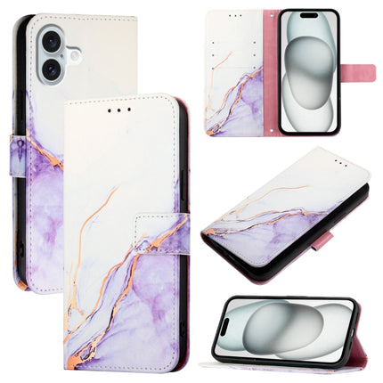 PT003 Marble Pattern Flip Leather Phone Case, For iPhone 17e / 16e, For iPhone 16 Pro Max, For iPhone 16 Pro, For iPhone 16 Plus