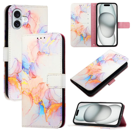 PT003 Marble Pattern Flip Leather Phone Case, For iPhone 17e / 16e, For iPhone 16 Pro Max, For iPhone 16 Pro, For iPhone 16 Plus